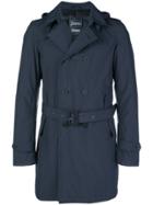 Herno Fitted Tailored Coat - Blue