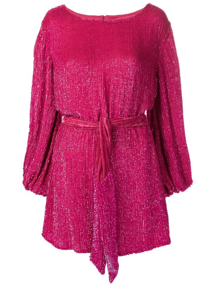 Retrofete Sequined Mini Dress - Pink
