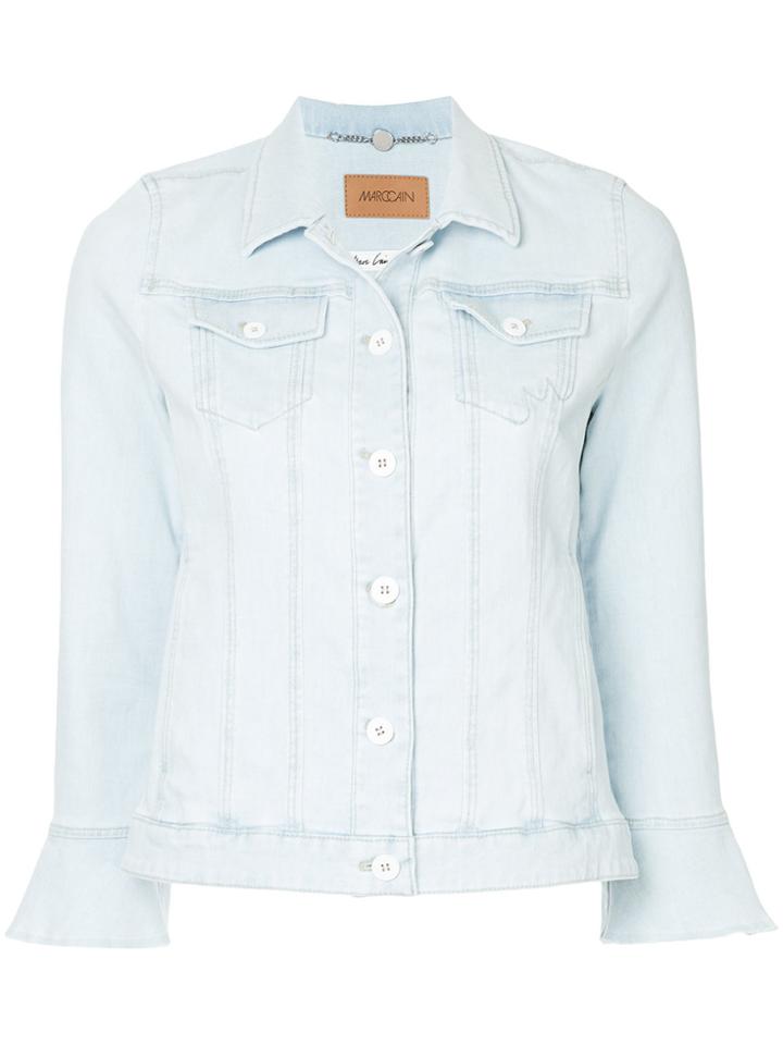 Marc Cain Cropped Denim Jacket - Blue
