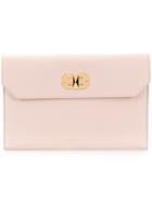 Alexander Mcqueen Twist Lock Flap Clutch - Nude & Neutrals