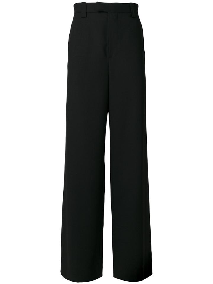 Ann Demeulemeester Grise Wide Leg Trousers - Black
