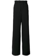 Ann Demeulemeester Grise Wide Leg Trousers - Black