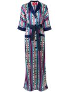 F.r.s For Restless Sleepers Embroidered Belted Dress - Multicolour