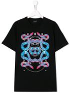 Marcelo Burlon County Of Milan Kids Printed T-shirt - Black