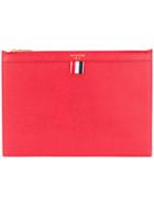 Thom Browne Small Zipped Tablet Holder - Red