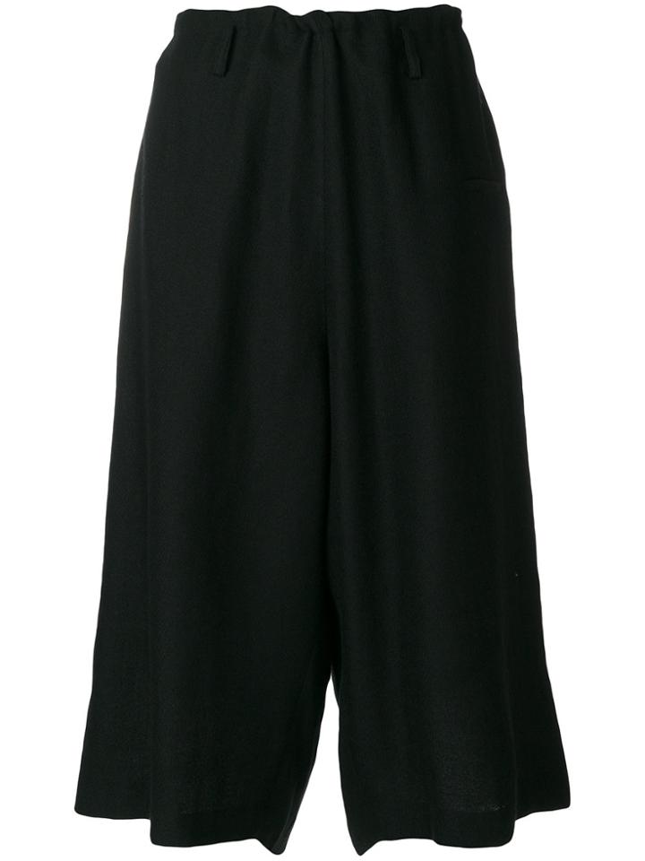 Y's Mid-length Culottes - Black