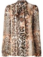 Just Cavalli Leopard Print Blouse - Multicolour