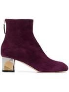 Alexander Mcqueen Clear Heel Boots - Pink & Purple