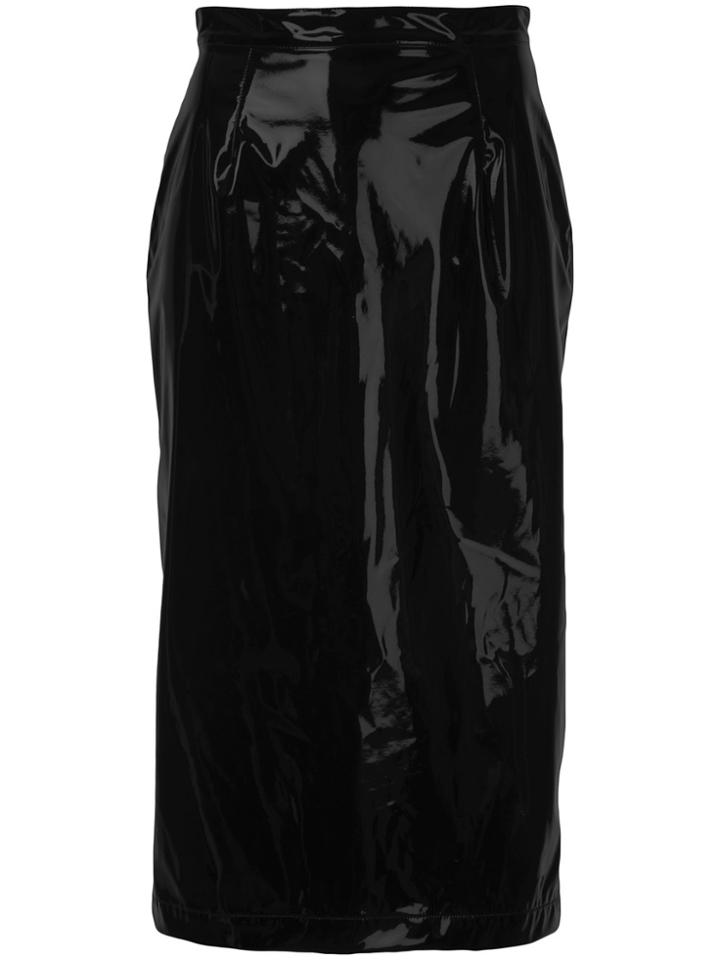G.v.g.v. Patent Midi Pencil Skirt - Black