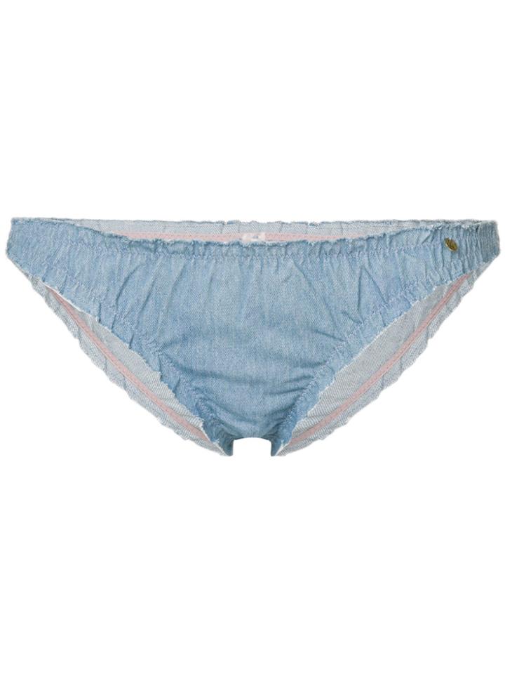 Love Stories Lolita Denim Briefs - Blue