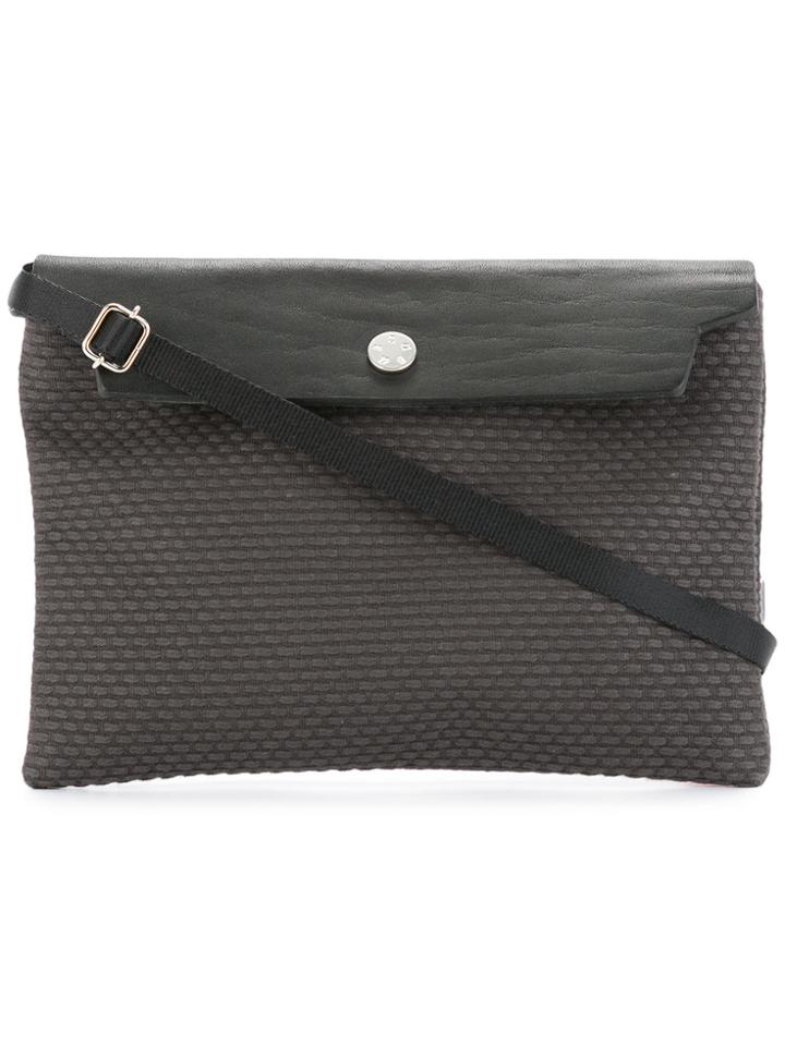 Cabas Contrast Flap Mini Bag - Grey