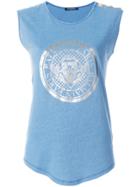 Balmain Logo Crest T-shirt - Blue
