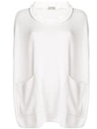 N.peal Fur Trim Poncho - Neutrals