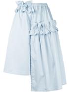 Paskal Ruched Asymmetrical Skirt - Blue