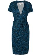 Diane Von Furstenberg - Embroidered Wrap Dress - Women - Silk - 8, Black, Silk