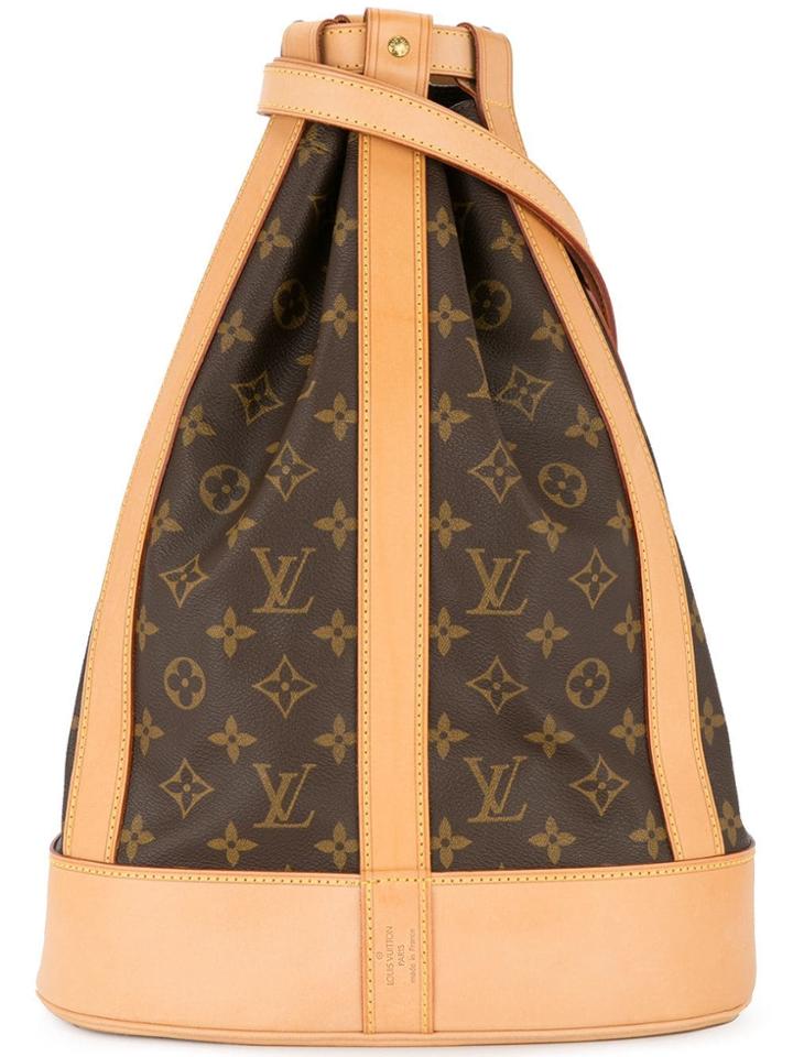 Louis Vuitton Vintage Randonee Pm Drawstring Bag - Brown