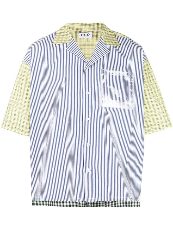 Natasha Zinko Multi Print Shirt - Blue