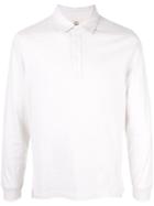 Kent & Curwen Long Sleeve Polo Shirt - White