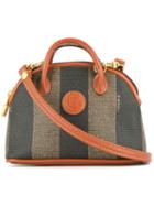 Fendi Pre-owned Fendi Pequin Pattern 2way Mini Hand Bag - Brown