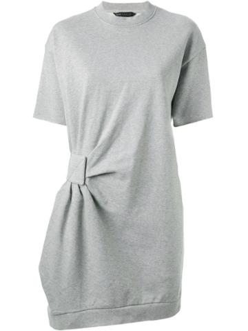 Marc By Marc Jacobs Gathered Detail Sweatshirt Dress - Grey