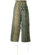 Craig Green - Printed Loose Fit Trousers - Men - Cotton/wool - S, Yellow/orange, Cotton/wool