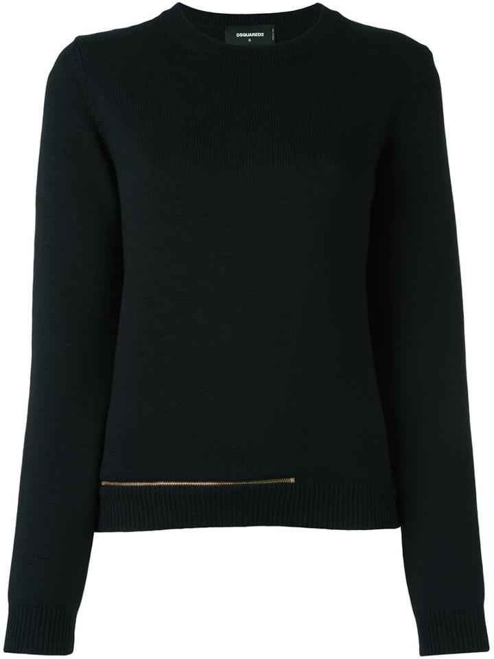 Dsquared2 'f7' Sweatshirt, Women's, Size: Xs, Black, Virgin Wool