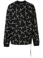 Mastermind World Loose-fit Logo-print Sweatshirt - Black