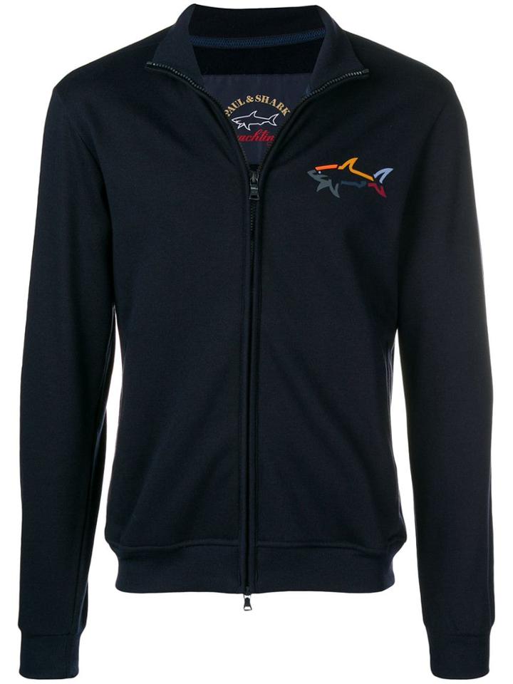 Paul & Shark Shark Bomber Jacket - Blue