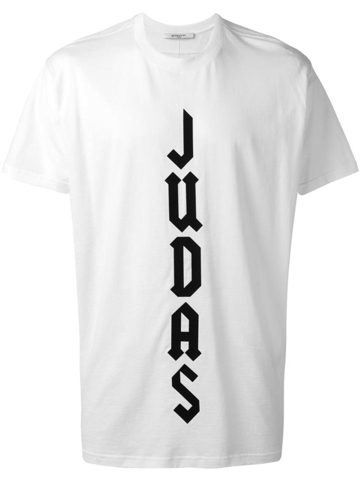Givenchy - Judas Print T-shirt - Men - Cotton - Xs, Red, Cotton