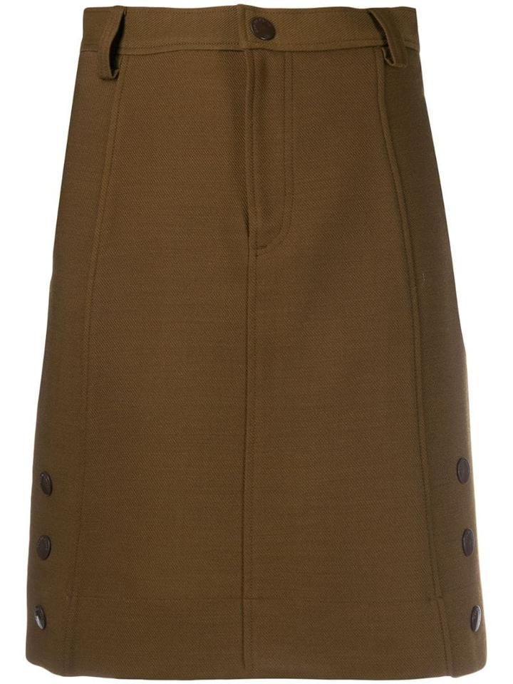 See By Chloé Side Button Skirt - Brown