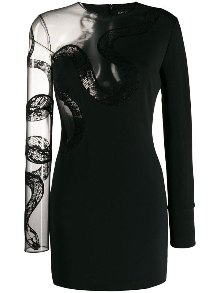 David Koma No Ruffle Dress - Black