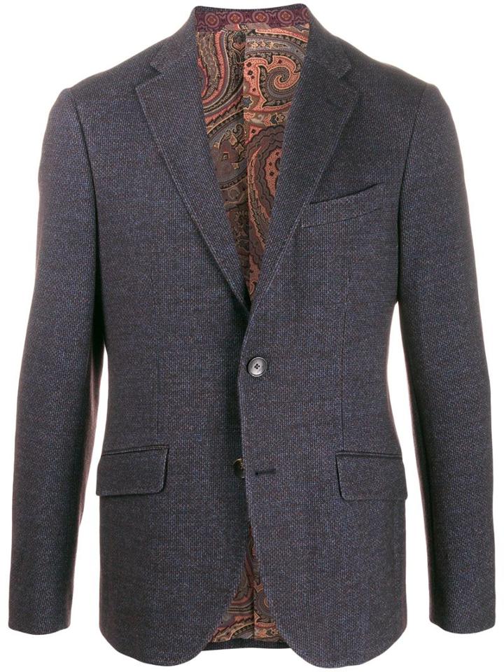 Etro Single Breasted Blazer - Black