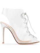 Gianvito Rossi Helmut Lace-up Boots - Silver