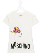 Moschino Kids Logo Print T-shit, Girl's, Size: 12 Yrs, White