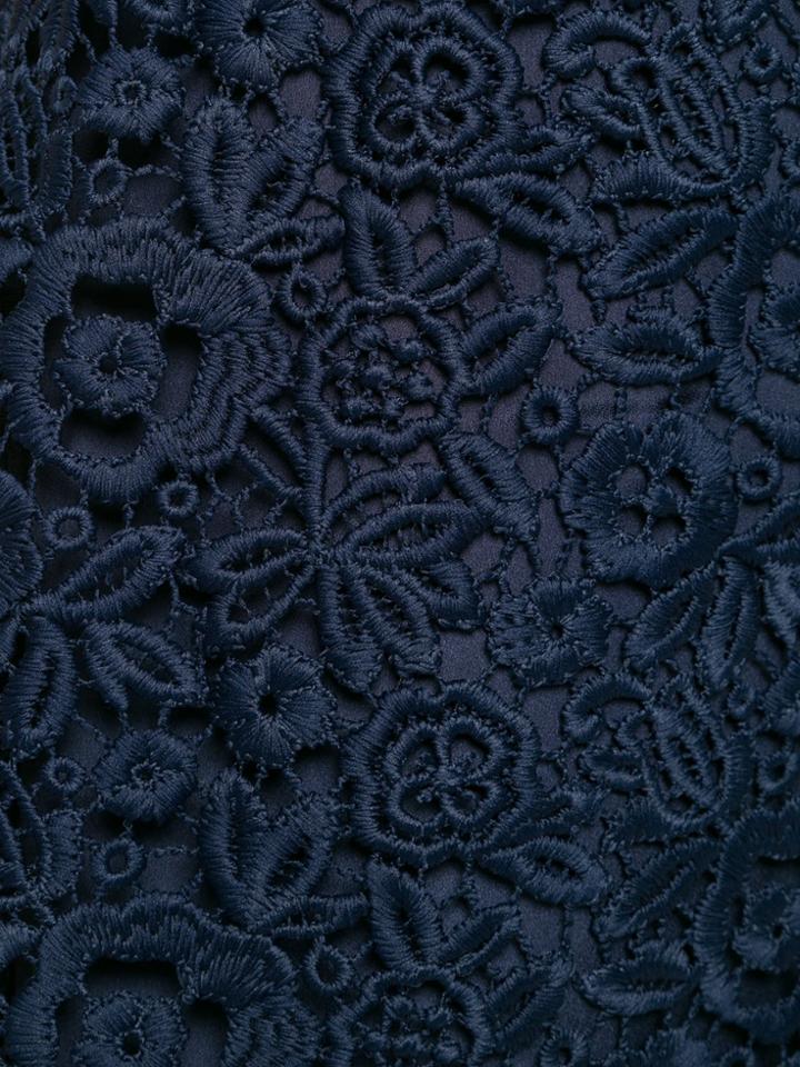 Miu Miu Floral Lace Skirt - Blue