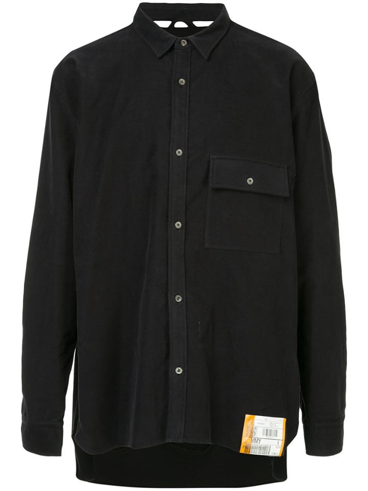 Maison Mihara Yasuhiro Sweat Combine Shirt - Black
