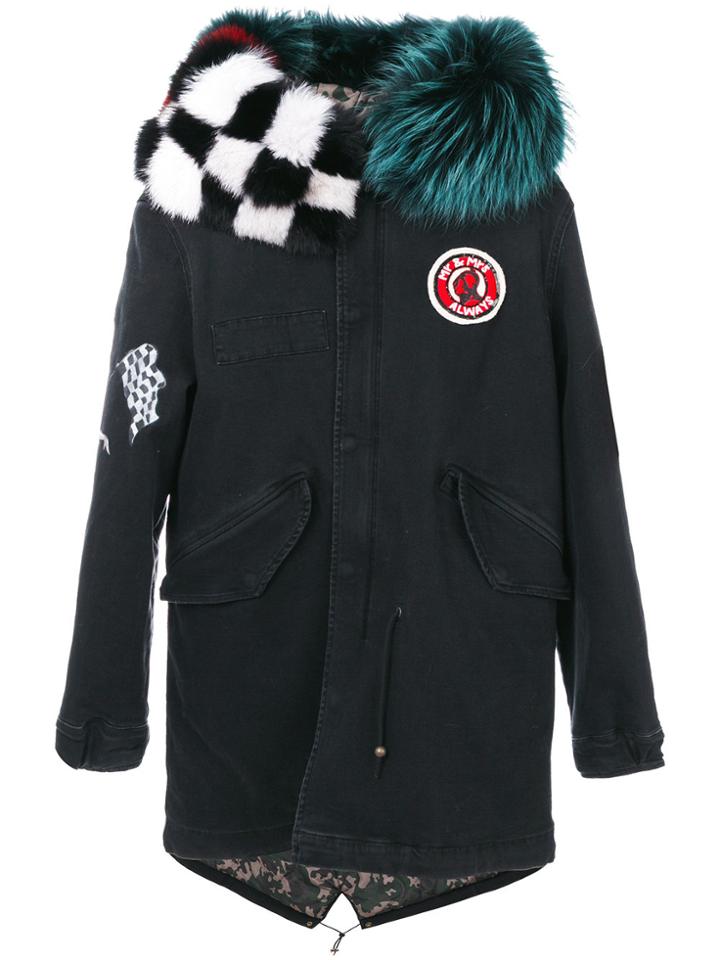 Mr & Mrs Italy Hooded Parka - Black