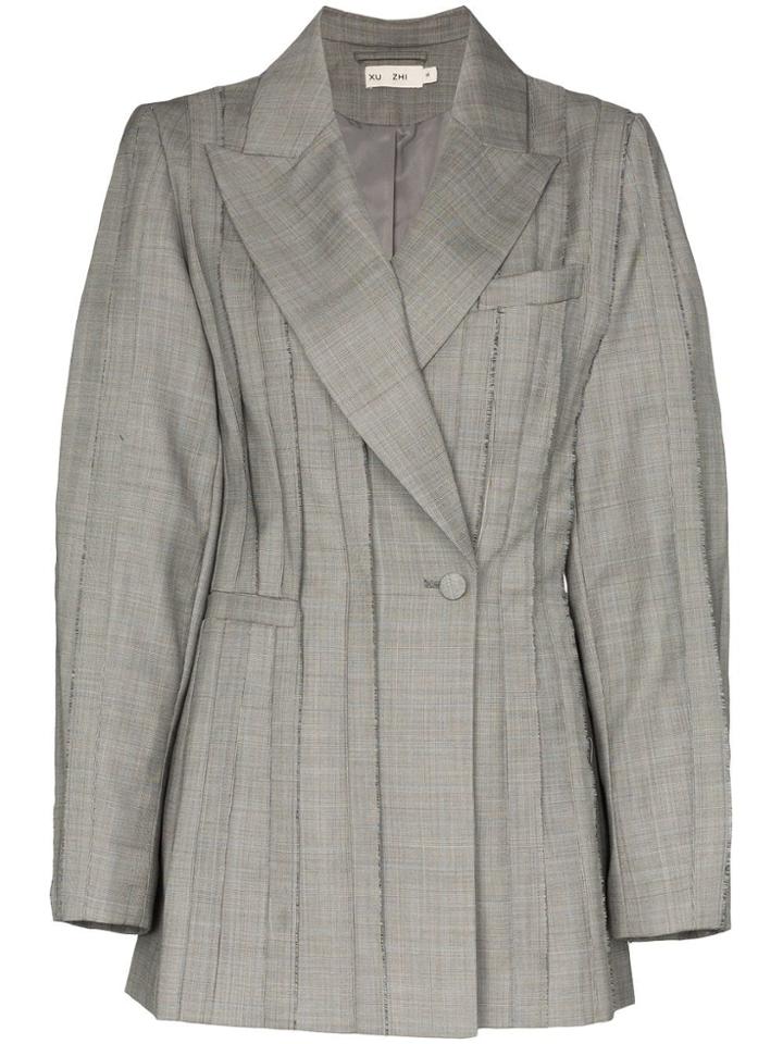 Xu Zhi Panelled Classic Blazer - Grey
