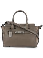 Coach Suede-panelled Tote - Brown