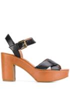 L'autre Chose Chunky Platform Sandals - Brown