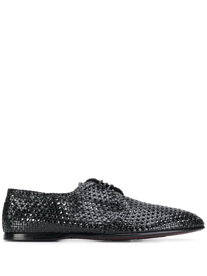 Dolce & Gabbana Woven Brogues - Black