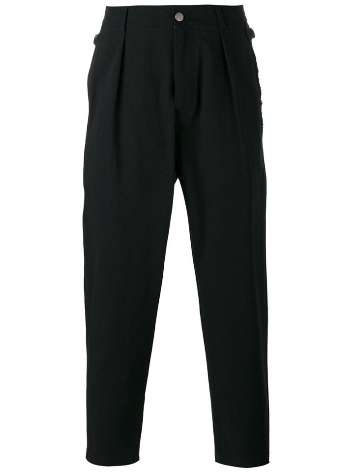 Damir Doma Drop-crotch Trousers, Men's, Size: Xl, Black, Cotton/cotton