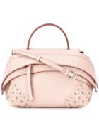 Tod's - Foldover Shoulder Bag - Women - Calf Leather/suede - One Size, Pink/purple, Calf Leather/suede
