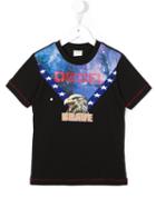 Diesel Kids Eagle Print T-shirt, Boy's, Size: 8 Yrs, Black