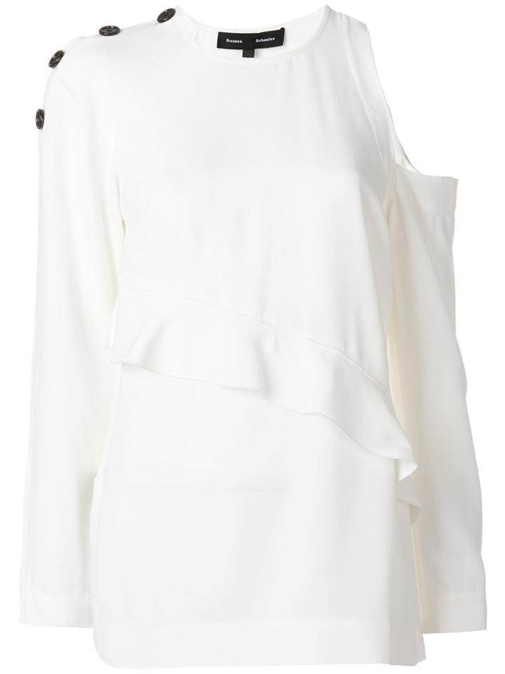 Proenza Schouler Asymmetric Top - White