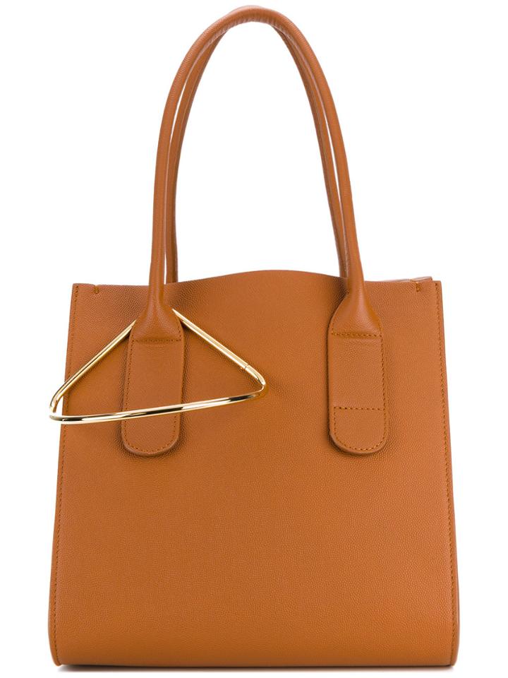 Roksanda Metal Detail Tote Bag - Brown