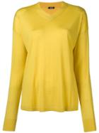 Aspesi Fine Knit V-neck Sweater - Yellow & Orange