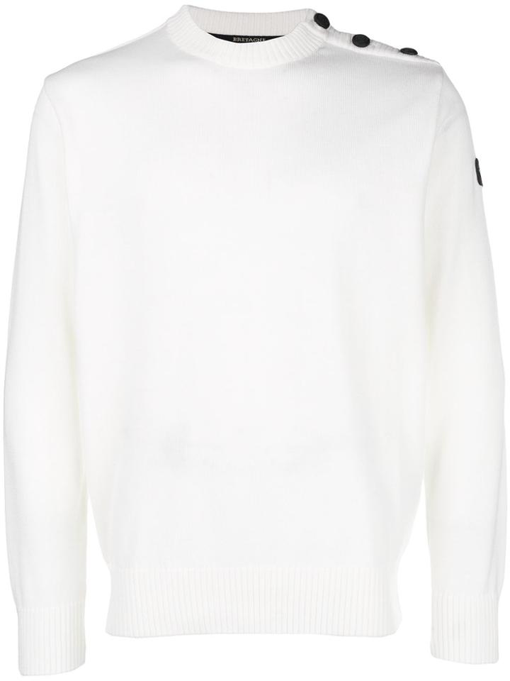 Paul & Shark Button Detail Jumper - Nude & Neutrals