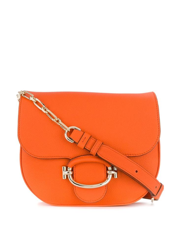 Tod's Foldover Top Shoulder Bag - Orange