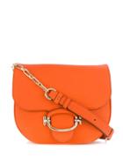 Tod's Foldover Top Shoulder Bag - Orange